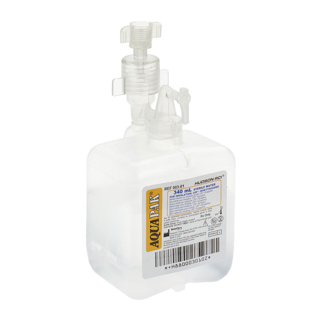 Hudson® Disposable Aquapak Prefilled Bubble Humidifier, 340mL