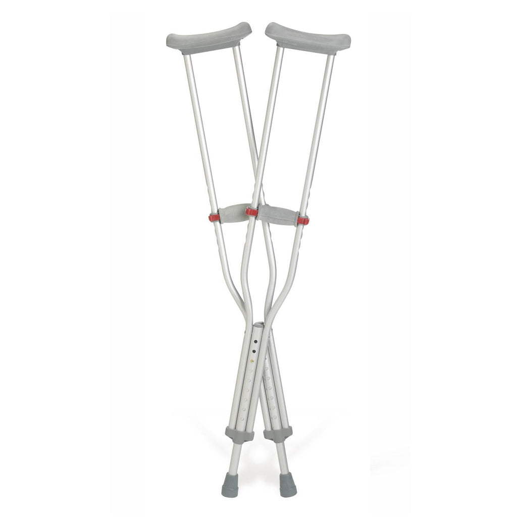 Medline Red-Dot Aluminum Crutches Tall Adult 1 Pair