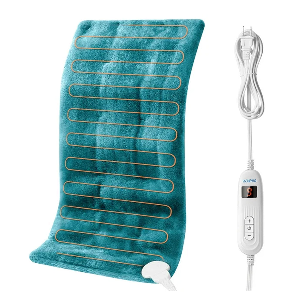 RENPHO Heating Pad, 10 Heat Settings, Auto Shut off, FSA Eligible, 12"x24", Blue