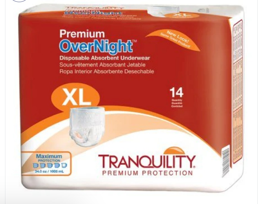 Tranquility Premium OverNight Maximum Protection Underwear – XL (14 count)